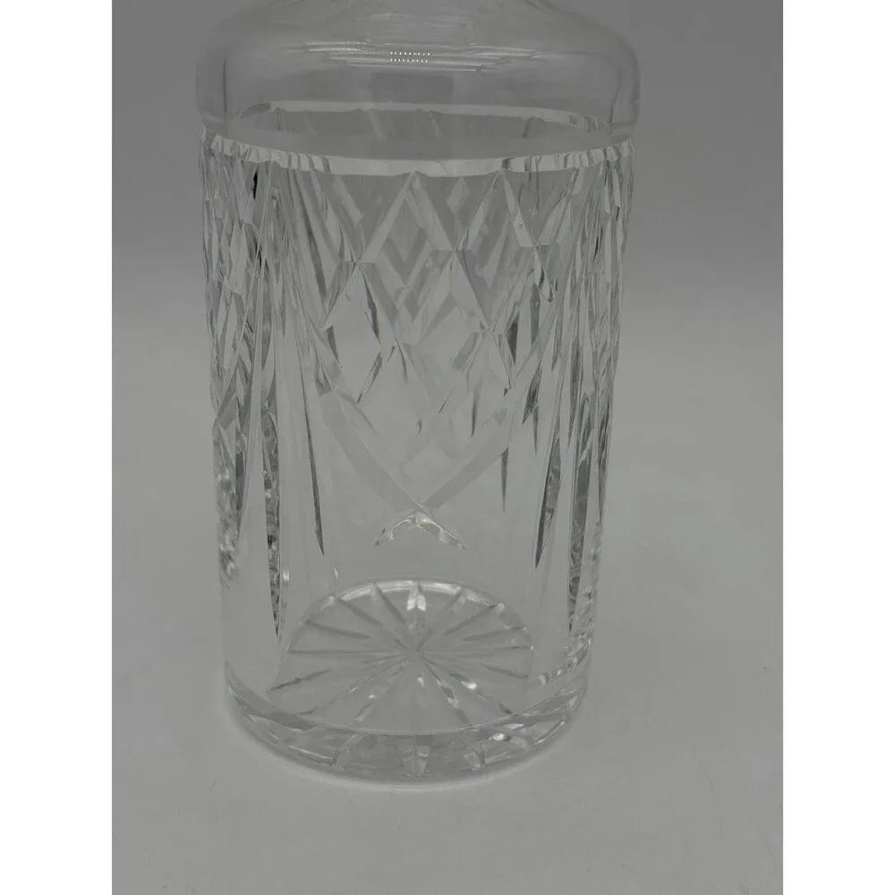 Vintage Waterford Crystal Ireland Cut Glass Etched Spirit Decanter w/Stopper